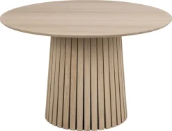 Eettafel Loeck Rond MDF Lichtbruin Ø120cm - Giga Living