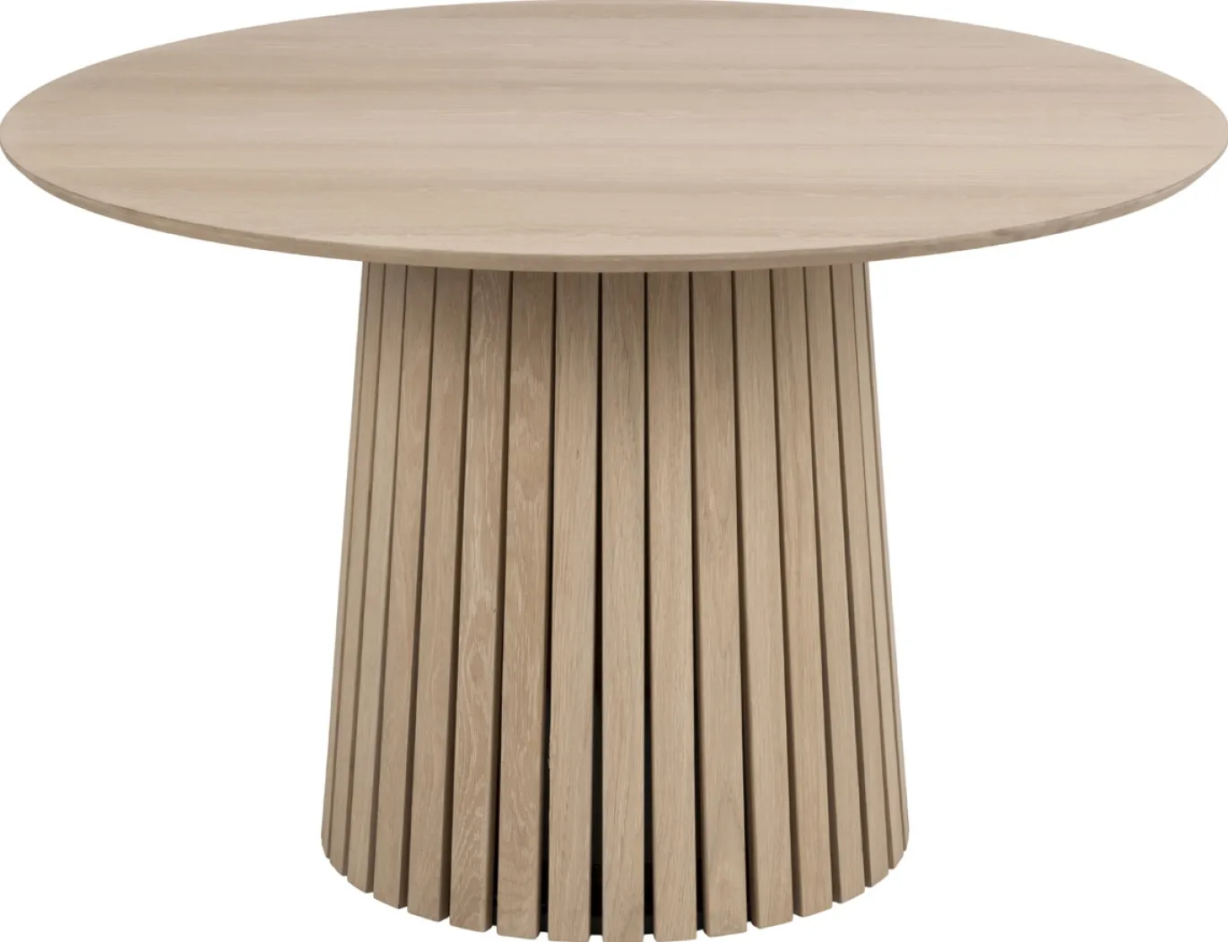 Eettafel Loeck Rond MDF Lichtbruin Ø120cm - Giga Living