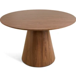 Eettafel Louis Walnoot Ø120cm - Giga Meubel