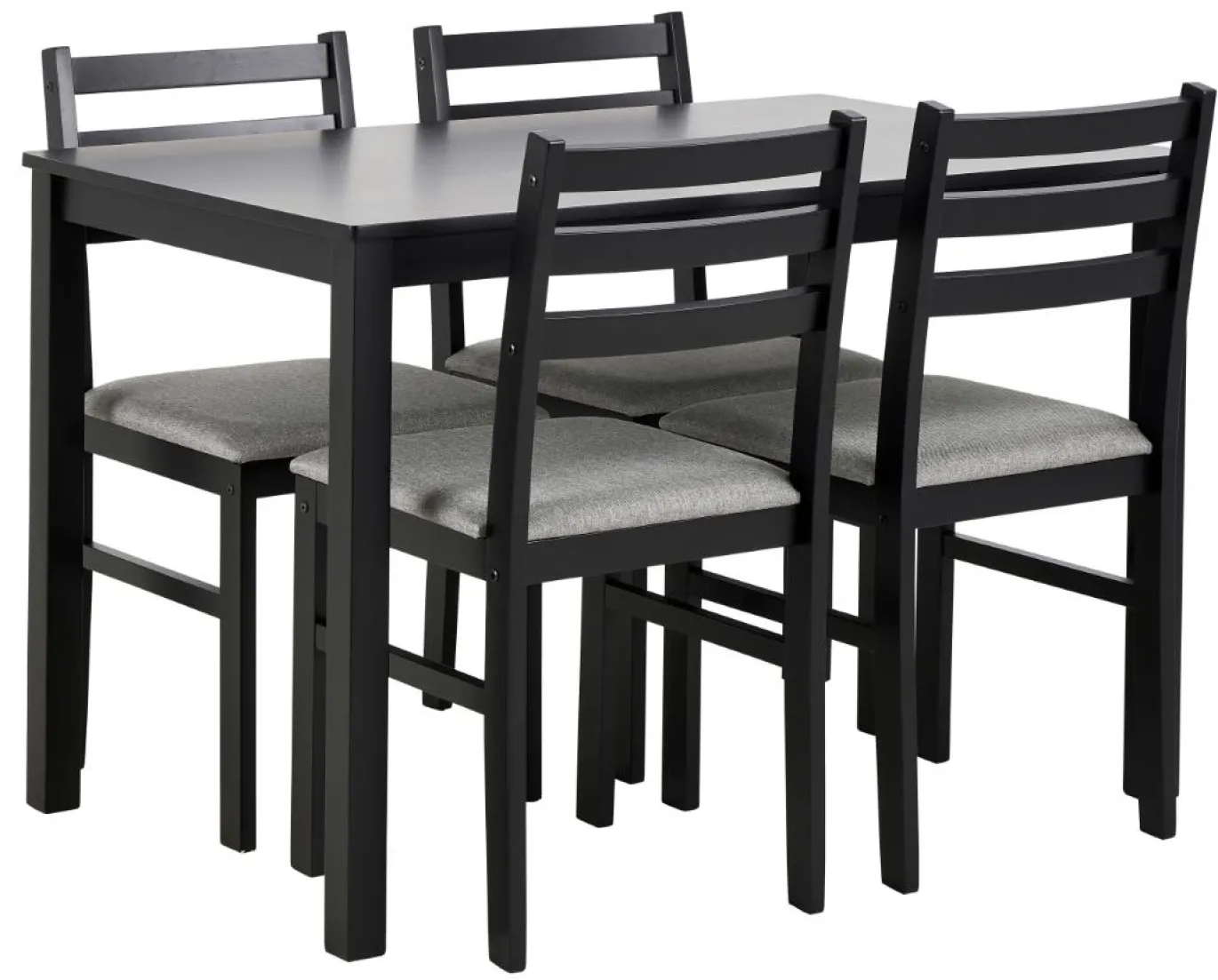 Eettafel Lovund Mdf Zwart 110cm - Giga Living