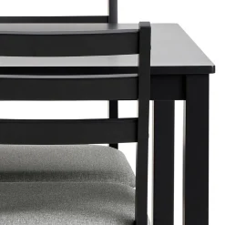 Eettafel Lovund Mdf Zwart 110cm - Giga Living