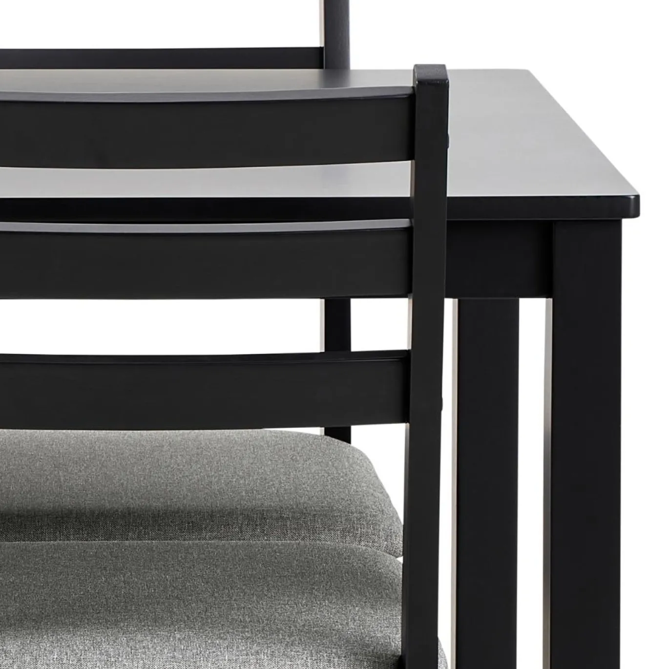 Eettafel Lovund Mdf Zwart 110cm - Giga Living