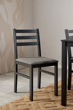 Eettafel Lovund Mdf Zwart 110cm - Giga Living