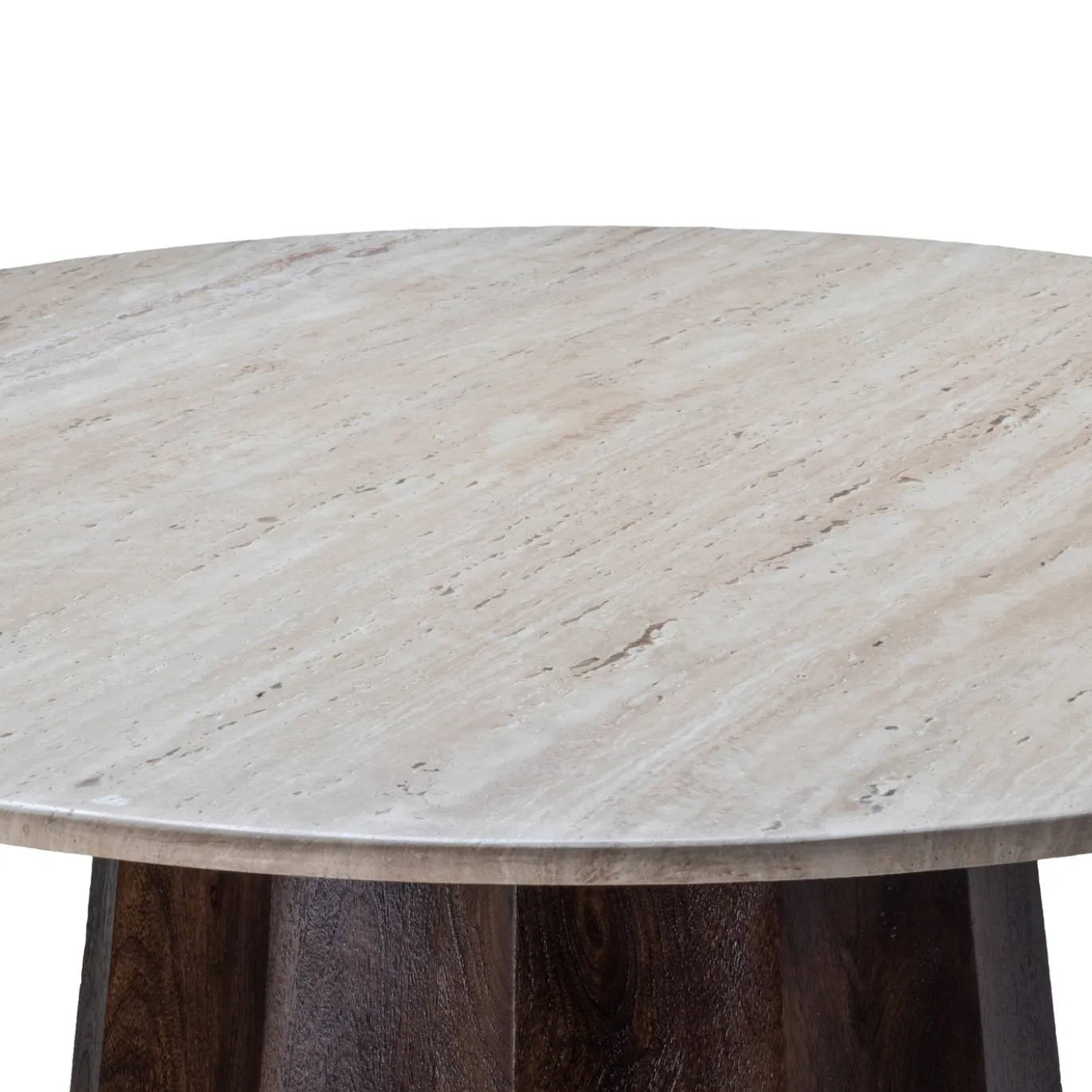 Eettafel Lucio Bruin Travertin 150cm - Giga Meubel