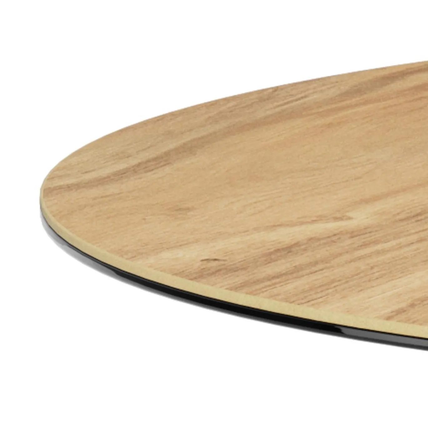 Eettafel Luno Keramiek Eiken Zwart Ø119cm - Giga Living