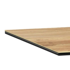 Eettafel Luno Keramiek Eiken Zwart 160cm - Giga Living
