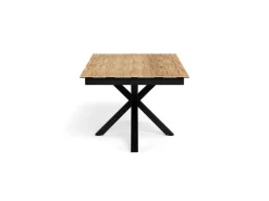Eettafel Luno Keramiek Eiken Zwart 200-240cm - Giga Living