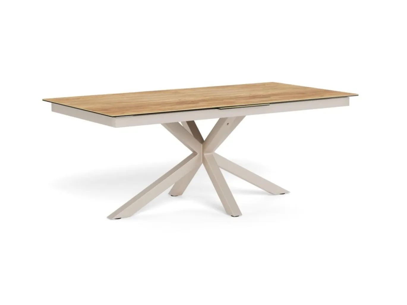 Eettafel Luno Keramiek Eiken Grijs 200-240cm - Giga Living