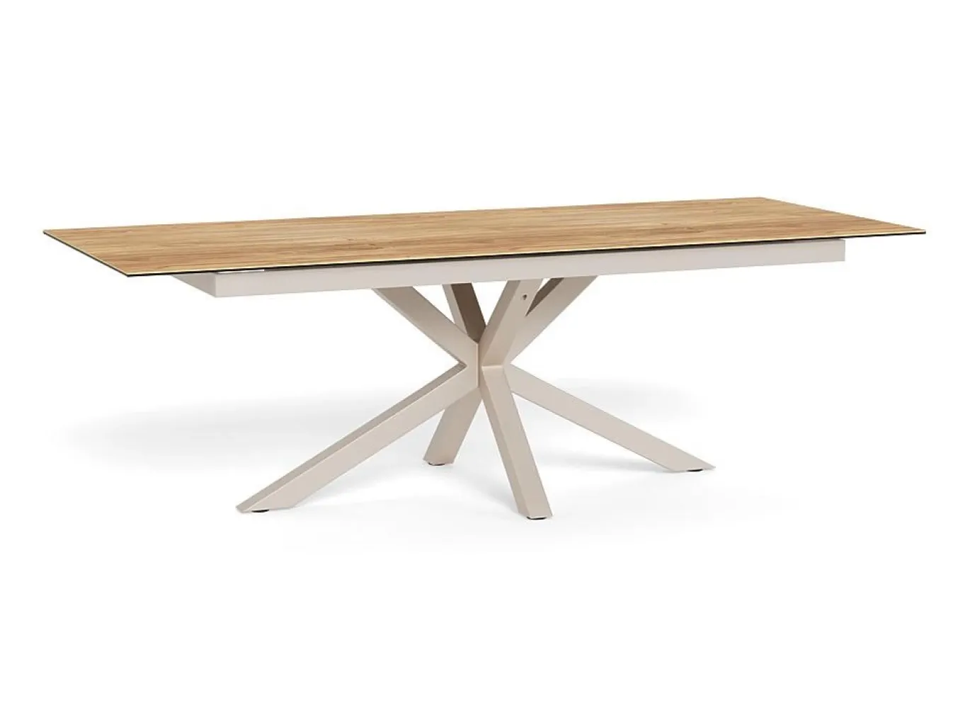 Eettafel Luno Keramiek Eiken Grijs 200-240cm - Giga Living