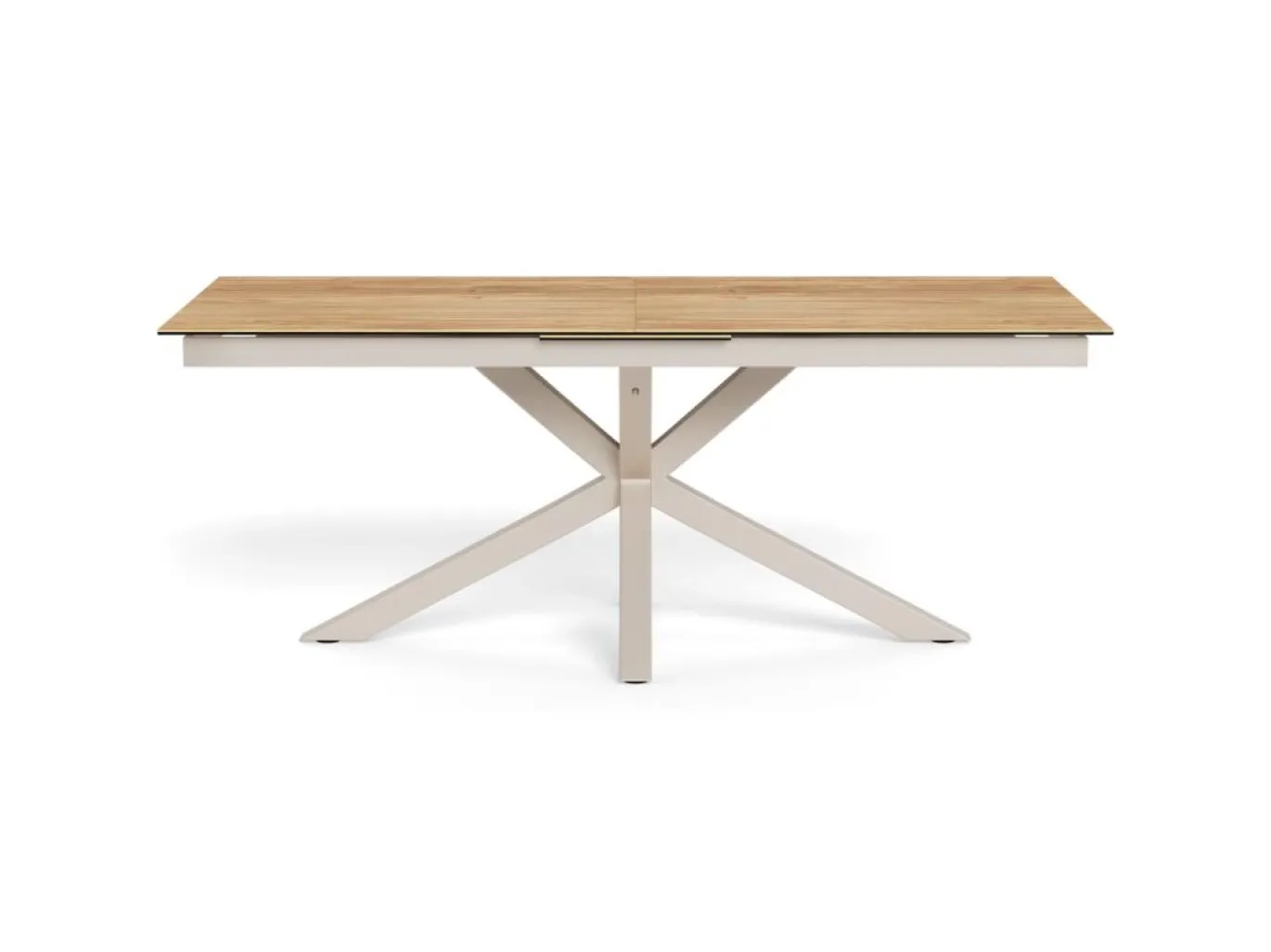 Eettafel Luno Keramiek Eiken Grijs 200-240cm - Giga Living