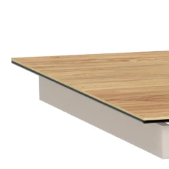 Eettafel Luno Keramiek Eiken Grijs 200-240cm - Giga Living
