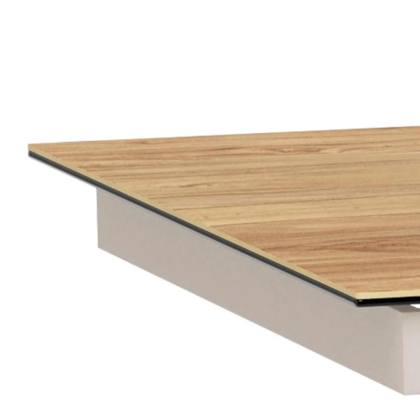 Eettafel Luno Keramiek Eiken Grijs 200-240cm - Giga Living