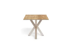 Eettafel Luno Keramiek Eiken Grijs 160cm - Giga Living