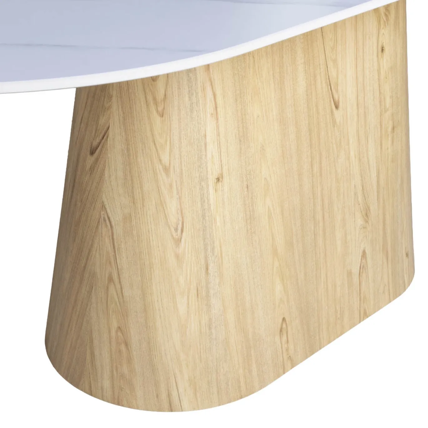 Eettafel Madia Naturel Marmer 200cm Ovaal - Giga Meubel