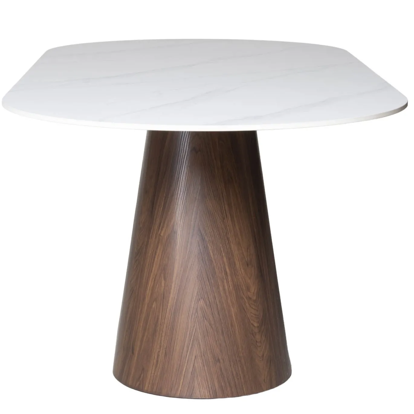 Eettafel Madia Walnoot Marmer 200cm Ovaal - Giga Meubel