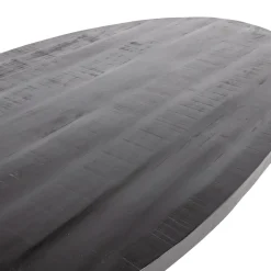 Eettafel Mansour Ovaal Zwart Mangohout 240cm - Giga Meubel