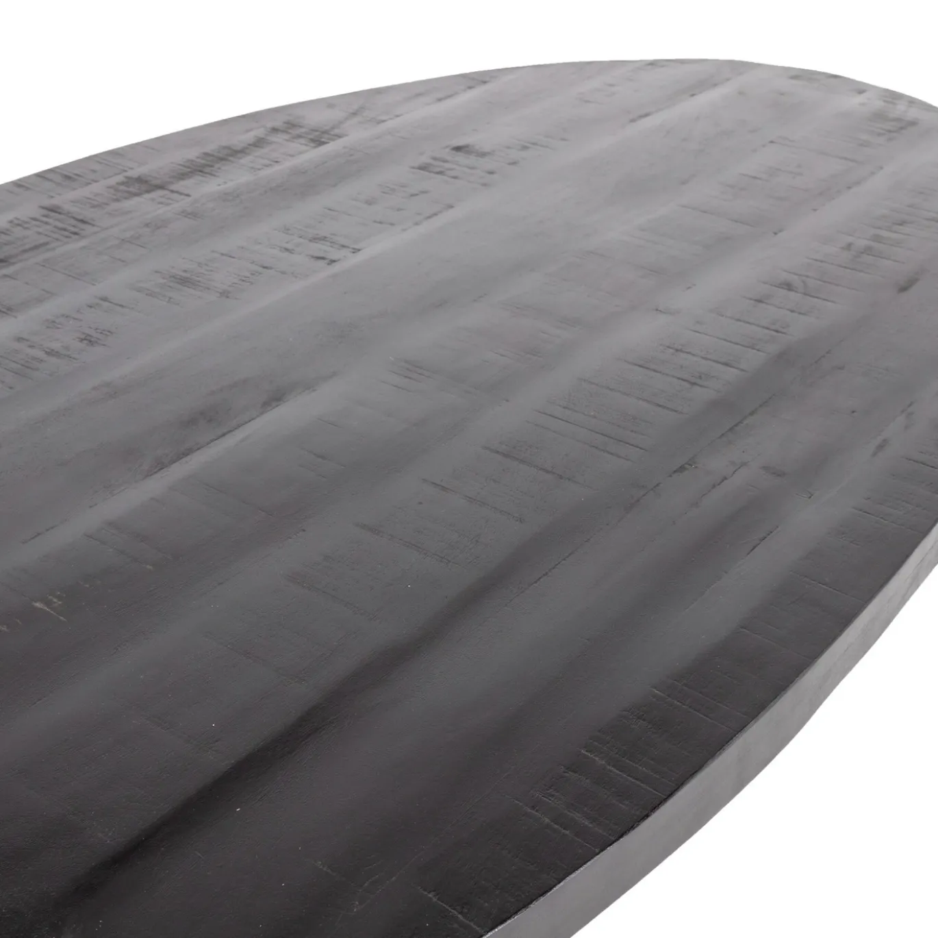 Eettafel Mansour Ovaal Zwart Mangohout 240cm - Giga Meubel