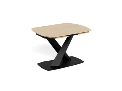 Eettafel Mart Keramiek Zand 120-180cm - Giga Living