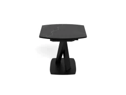 Eettafel Mart Keramiek Zwart 120-180cm - Giga Living