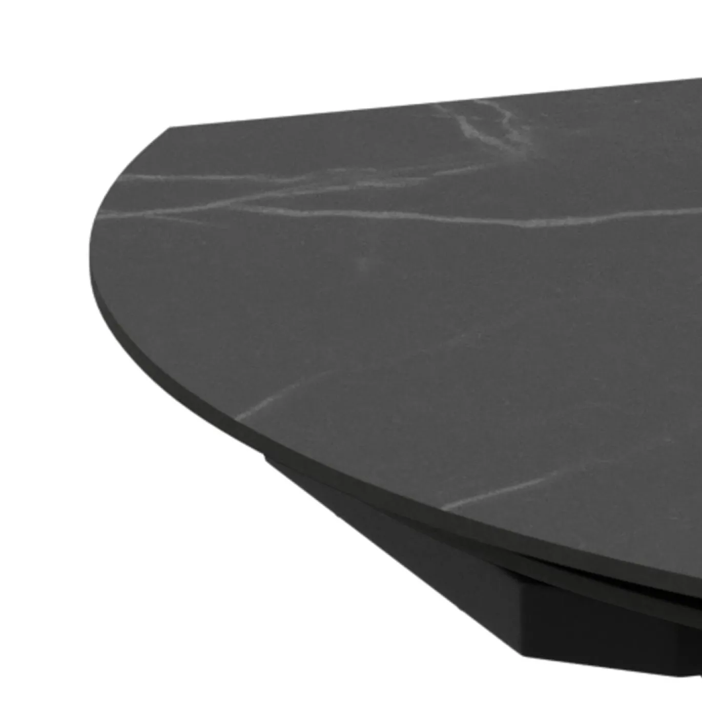 Eettafel Mart Keramiek Zwart 120-180cm - Giga Living