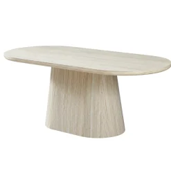 Eettafel Michal Travertinlook Ovaal 200cm - Giga Meubel