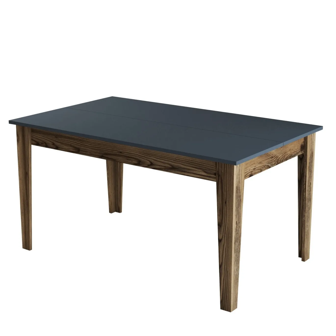 Eettafel Milan Walnoot/Antraciet met Opbergruimte 145cm