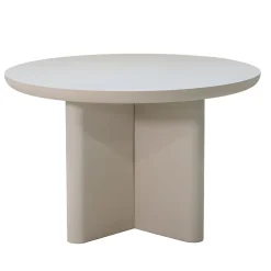Eettafel Miso Rond Beige 120cm - Giga Meubel