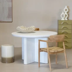 Eettafel Miso Rond Wit 120cm - Giga Meubel