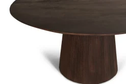 Eettafel Mokka Walnoot Ø120cm - Giga Meubel
