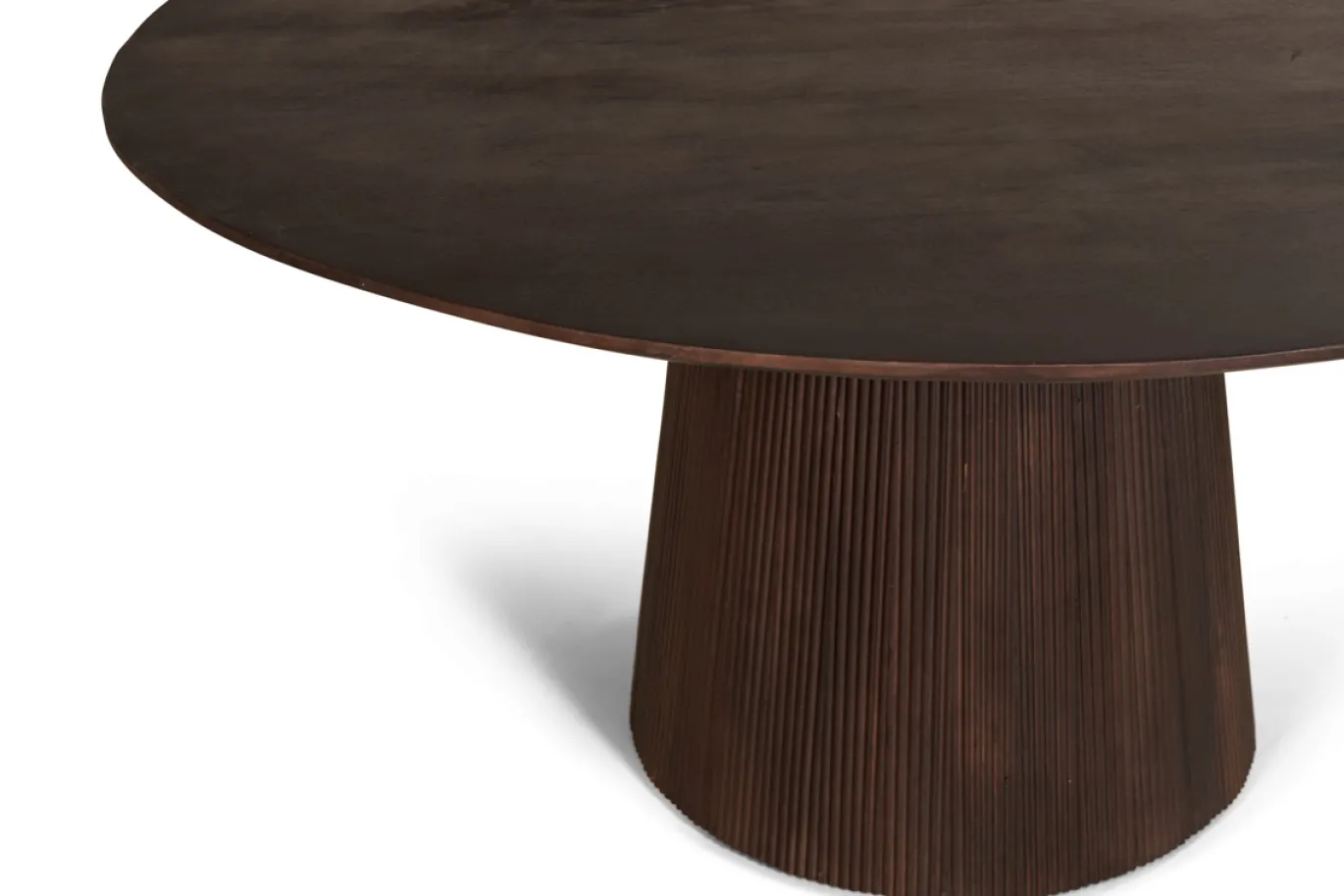 Eettafel Mokka Walnoot Ø120cm - Giga Meubel