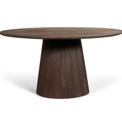 Eettafel Mokka Walnoot Ø120cm - Giga Meubel