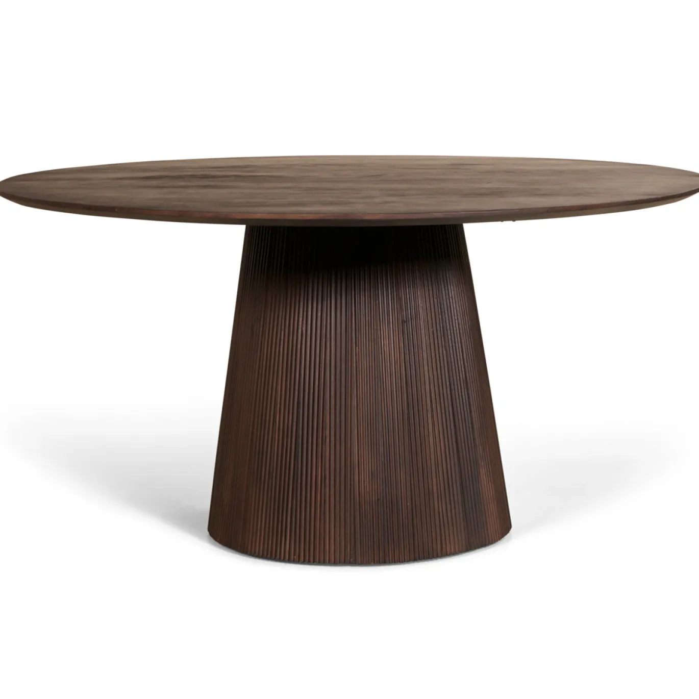 Eettafel Mokka Walnoot Ø120cm - Giga Meubel