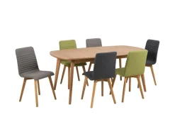 Eettafel Mylla Eikenfineer Naturel 180cm - Giga Living