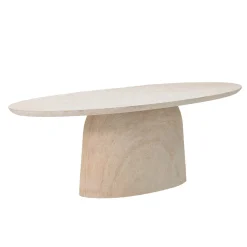 Eettafel Myrna Ovaal Travertin 300cm - Giga Meubel