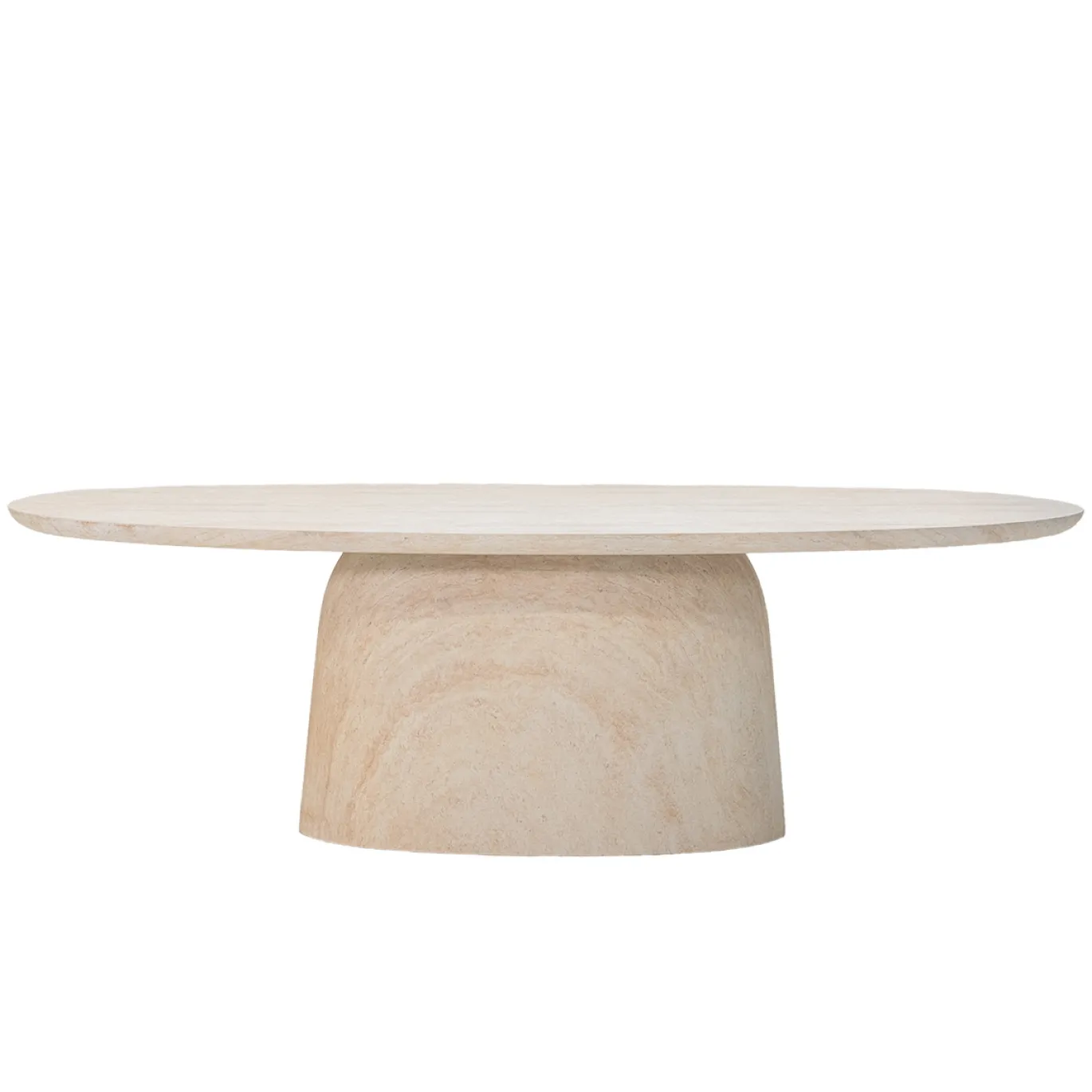 Eettafel Myrna Ovaal Travertin 300cm - Giga Meubel
