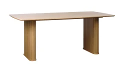 Eettafel Nola Boat Shape Naturel Eiken 100x190cm - Giga Living