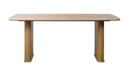 Eettafel Nola Boat Shape Naturel Eiken 100x190cm - Giga Living