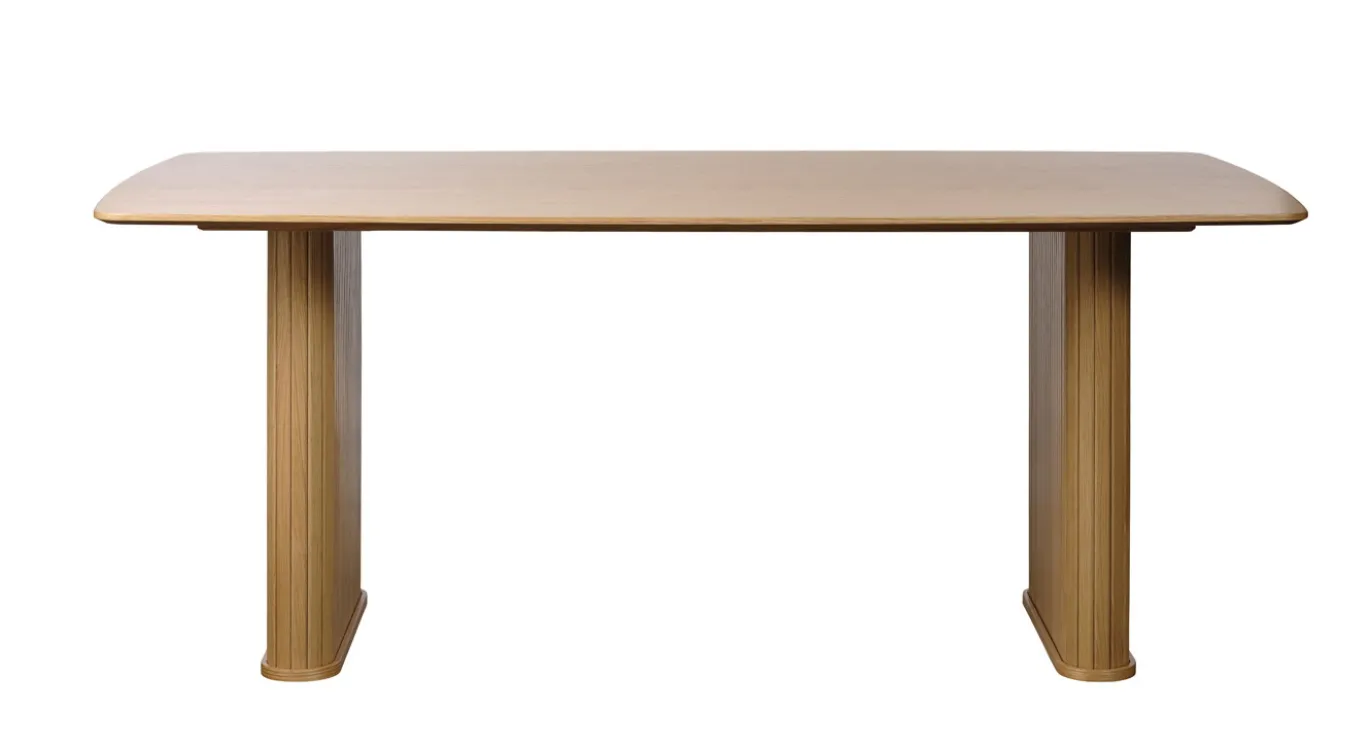 Eettafel Nola Boat Shape Naturel Eiken 100x190cm - Giga Living