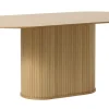 Eettafel Nola Ovaal Naturel Eiken 95x180cm - Giga Living