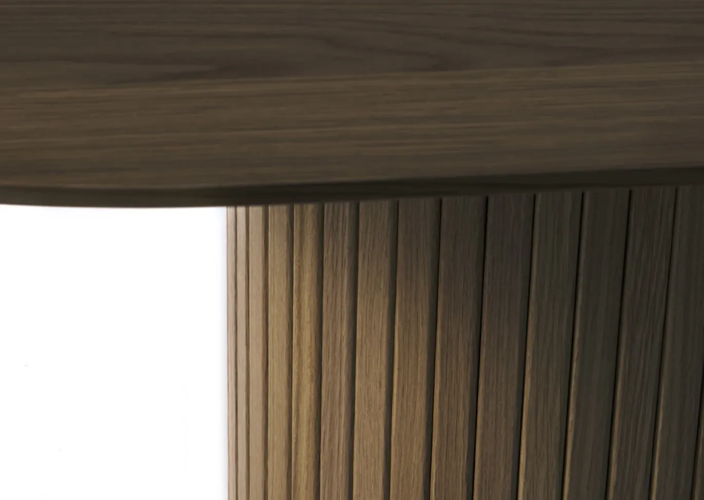 Eettafel Nola Ovaal Smoked Eiken 95x180cm - Giga Living