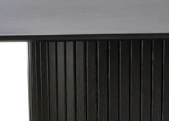 Eettafel Nola Ovaal Zwart Eiken 95x180cm - Giga Living
