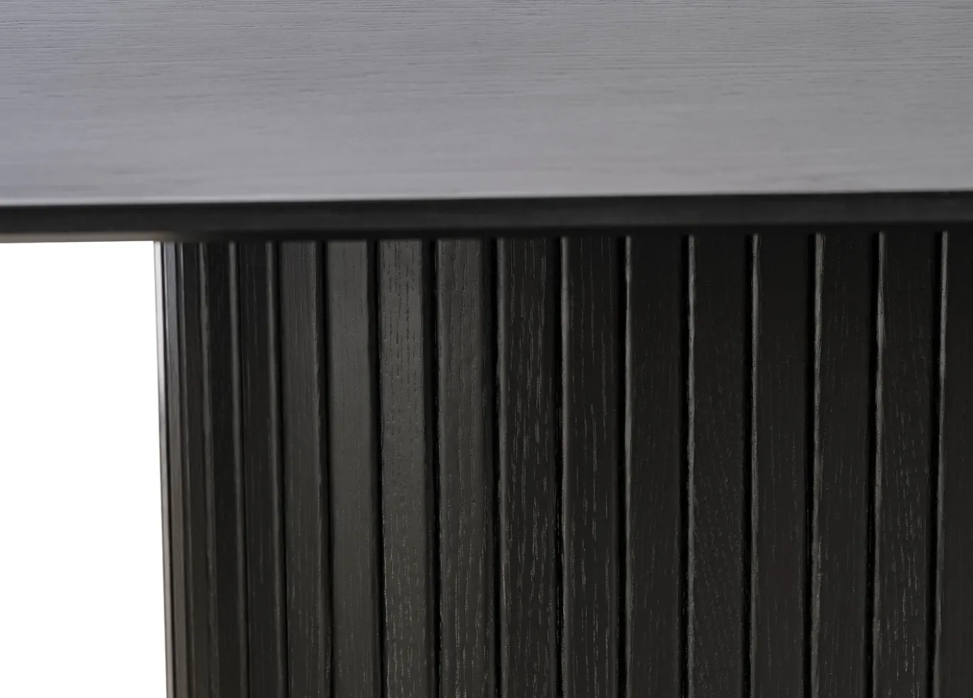 Eettafel Nola Ovaal Zwart Eiken 95x180cm - Giga Living
