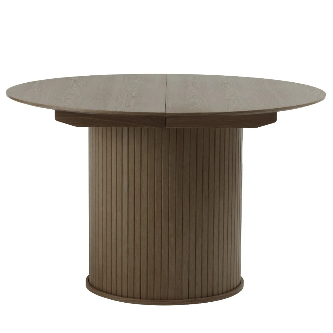 Eettafel Nola Smoked Eiken Ø120-167cm - Giga Living