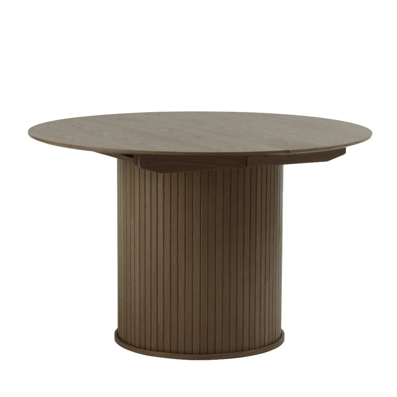 Eettafel Nola Smoked Eiken Ø120-167cm - Giga Living