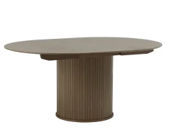 Eettafel Nola Smoked Eiken Ø120-167cm - Giga Living