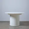 Eettafel Nola Wit Ø120-167cm - Giga Living