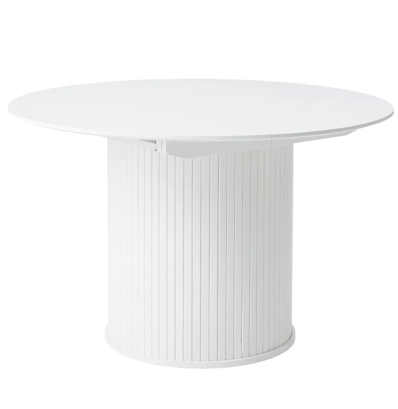Eettafel Nola Wit Ø120-167cm - Giga Living