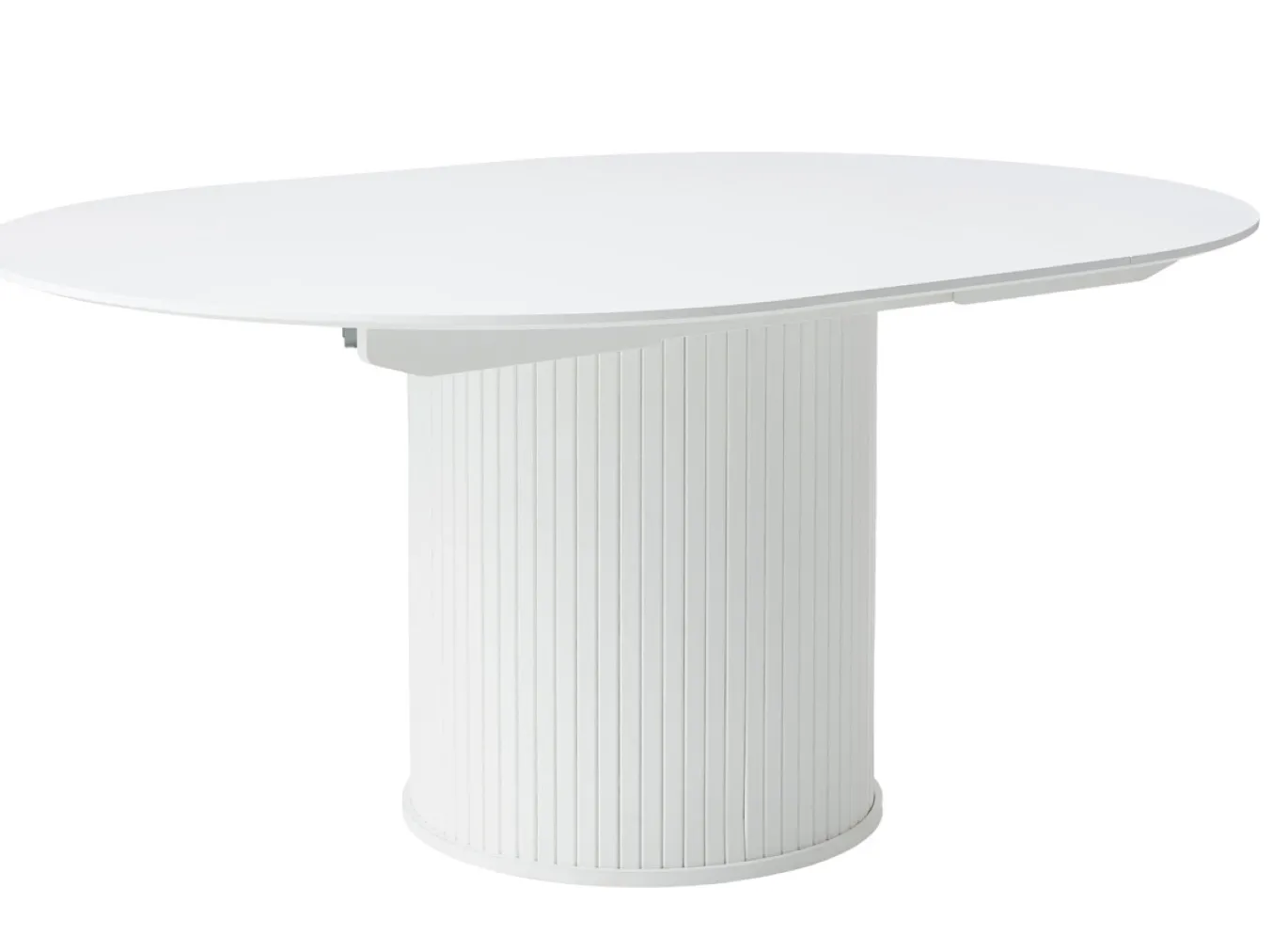 Eettafel Nola Wit Ø120-167cm - Giga Living