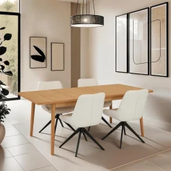 Eettafel Nyborg Uitschuifbaar Naturel Oil 200-300cm - Giga Meubel