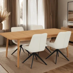 Eettafel Nyborg Uitschuifbaar Naturel Oil 200-300cm - Giga Meubel